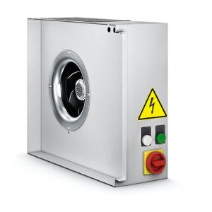 5./6. Nachfilter, Ventilator, Reinluftaustritt